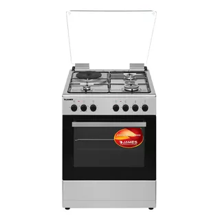 Cocina James C-221 A Tks Inox A Gas/eléctrica 4 Hornallas 220v - 240v Puerta Con Visor