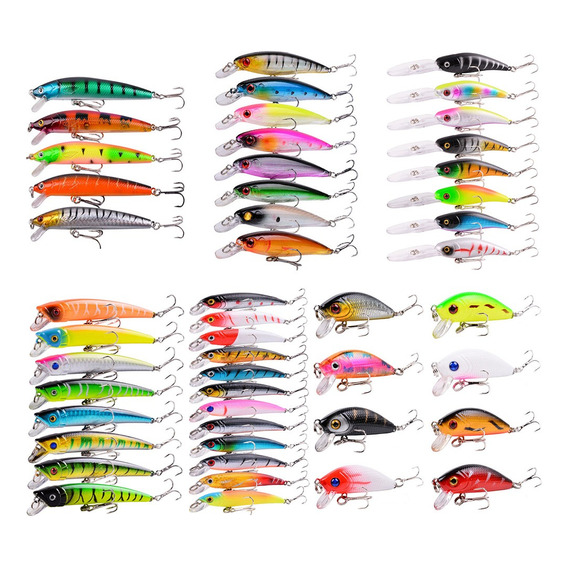 Señuelos De Pesca Pack De 40 Piezas 5-11 Cm Armería Virtual