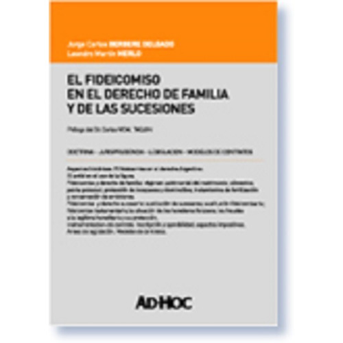 Fideicomiso En El Derecho De Familia Y De Las Sucesiones