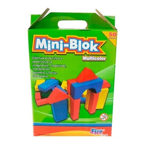 Mini-block Multicolor 50 Piezas Madera
