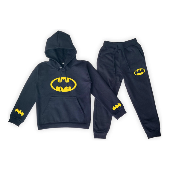 Conjunto Deportivo Niños/as Batman En Felpa Con Capucha