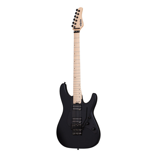 Guitarra eléctrica Schecter Sun Valley Super Shredder FR de caoba satin black con diapasón de arce