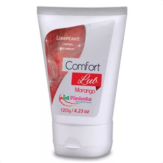 Lubrificante E Gel Íntimo La Pimienta Lubricante Comfort Lub Sabor Morango 120ml 120g