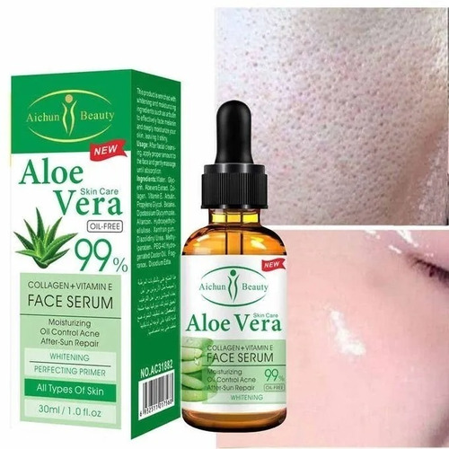 Serum Facial 99% Áloe Vera De Colágeno + Vitamina E Tipo de piel Todo tipo de piel