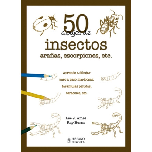 50 Dibujos De Insectos, Arañas, Escorpiones, Etc. - Lee Ames