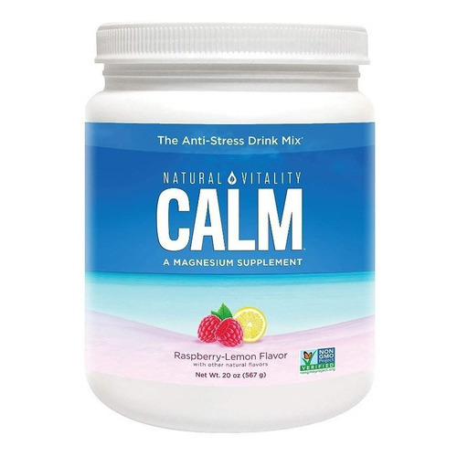 Natural Vitality Calm Frambuesa Limon 567g Magnesio 325 Mg O Sabor Frambuesa/limon