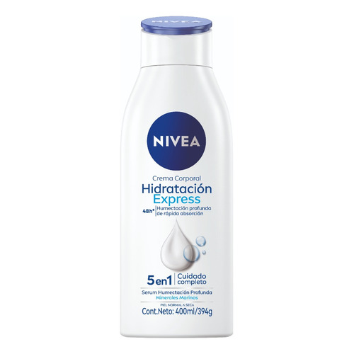  Crema Corporal NIVEA Hidratación Express 5 en 1 400ml