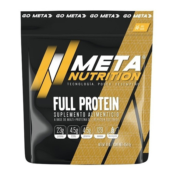 Proteina Meta Nutrition Full Protein 10 Libras 129 Porciones Sabor Power chocolate