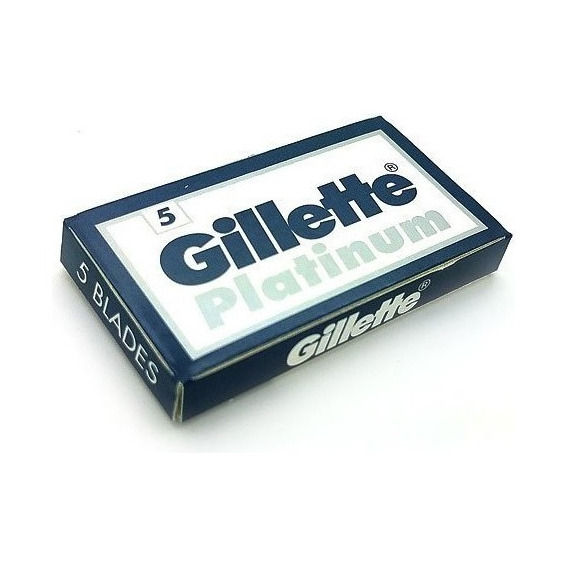 Hojas De Afeitar Doble Filo Gillette Platinum, 10 Hojas