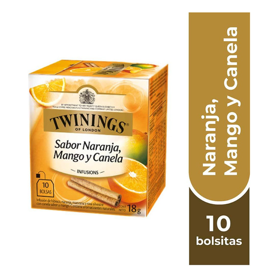 Twinings Té Naranja / Mango / Canela X 10 Bolsitas