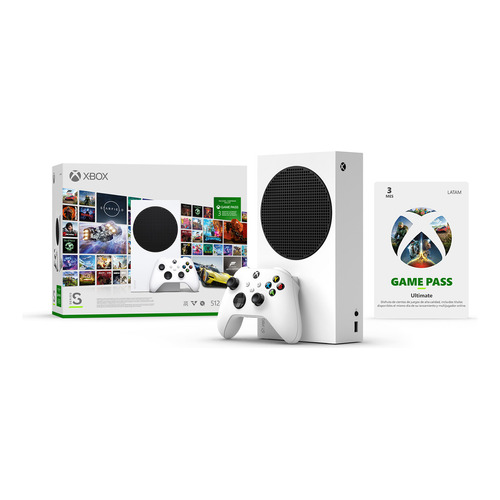 Microsoft Xbox Series S 512GB Bundle 3 meses Game Pass color blanco 2023