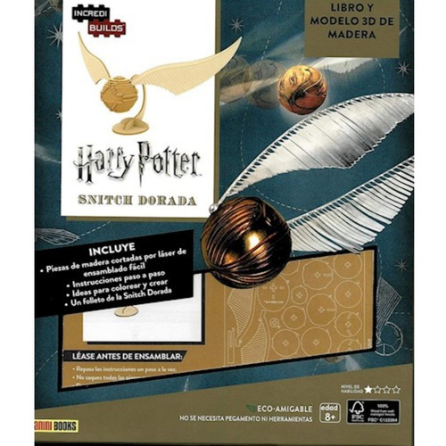 Libro Incredibuilds Harry Potter  Snitch Dorada Panini - Dgl