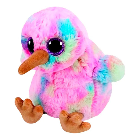 Peluche Mediano Beanie Boos Kiwi Rosado 23cm Febo