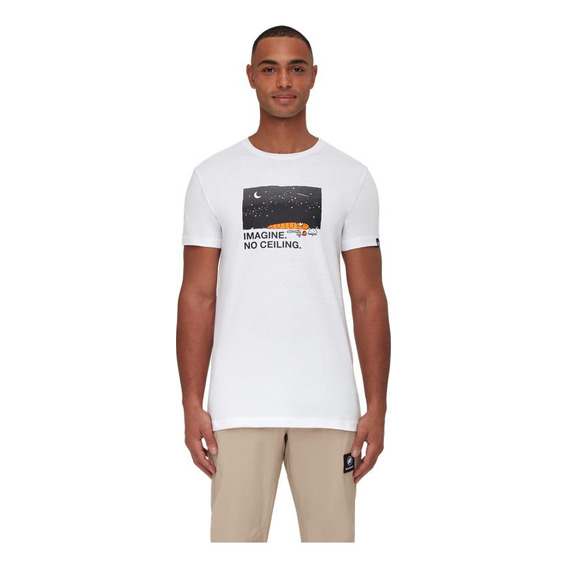 Polera Hombre Mammut Massone T-shirt Blanco