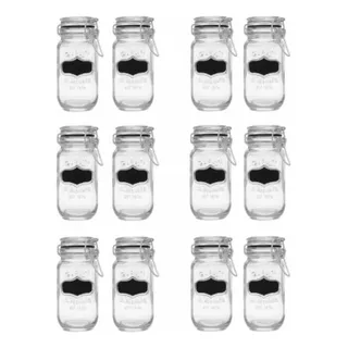 Pack 12 Pcs Cocina Vidrio Y Meta 160 Ml