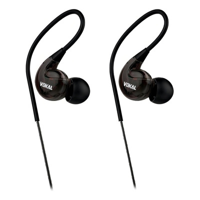 Fone De Ouvido In Ear Vokal E40 Pro 16 Ohms Cor Preto Cor Da Luz Branco