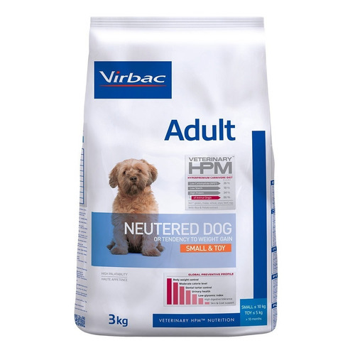 Alimento Virbac Hpm Adult Neutered Dog Small & Toy 3 Kg