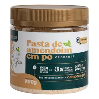 Pasta De Amendoim Em Pó Crocante Terra Dos Grãos 200g