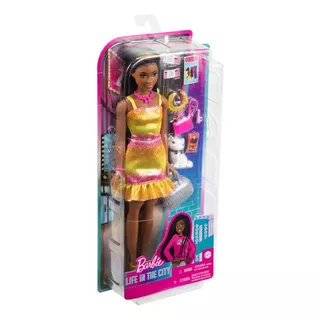 Barbie Brooklyn Com Acessórios Vida Na Cidade Hgx53 Mattel