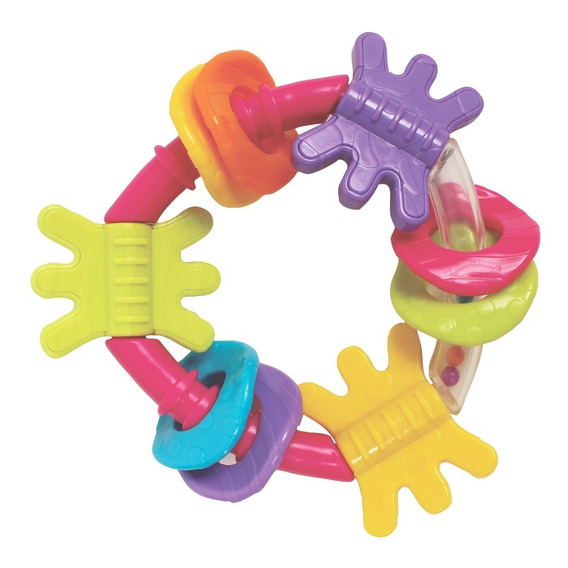 Mordillo Y Sonajero De Bebé Triangle Teether Playgro