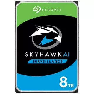 Hd 8tb Sata3 256mb 7200rpm Skyhawk Seagate St8000ve000 Cor Prateado