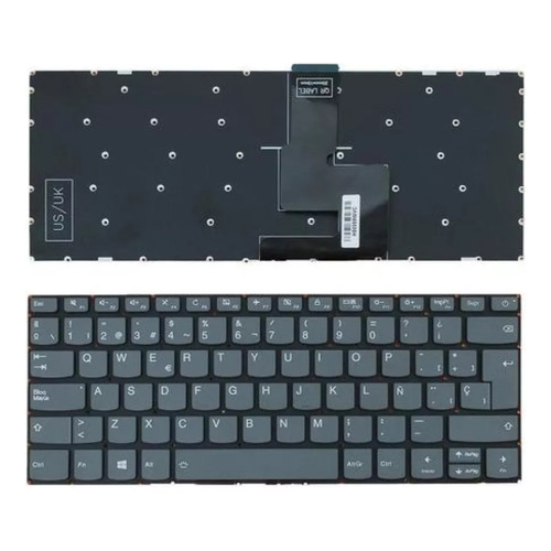 Teclado 330-14IGM Para Ideapad 330-14AST 330-14IGM 330-14IKB Español Color Gris