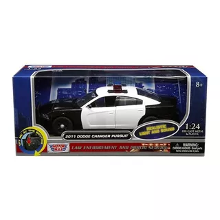 Motormax 1:24 2011 Dodge Charger Pursuit W/light & Snd 79533