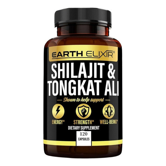 Earth Elixir Shilajit 1000mg & Tongkat Ali 400mg 120 Capsule