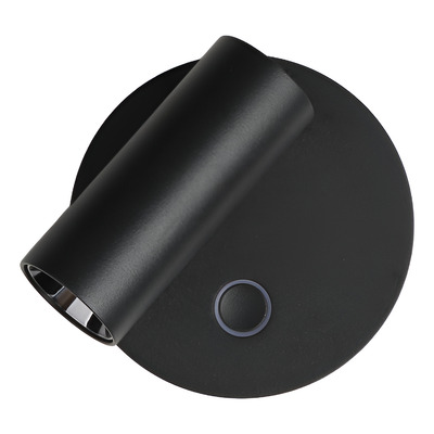 Aplique Led Elfr-ap-ng Móvil Negro 3000k Diseño Gmg 
