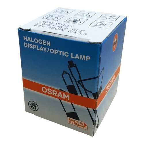 Lampara Osram 64653 Elc 24v 250w Gx 5,3 Fibra Opt-proyector