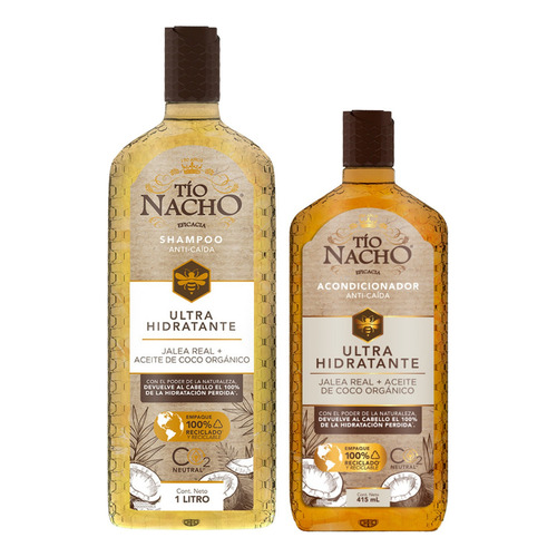  Kit Tio Nacho Shampoo Coco 1lt + Aco Coco 415 Ml