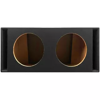 Caja Acustica Doble Subwoofer 12 PuLG Slot Mdf 15mm Cuerina