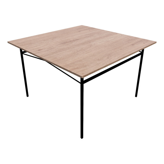 Antecomedor Comedor Mesa Ameli Metal Y Madera