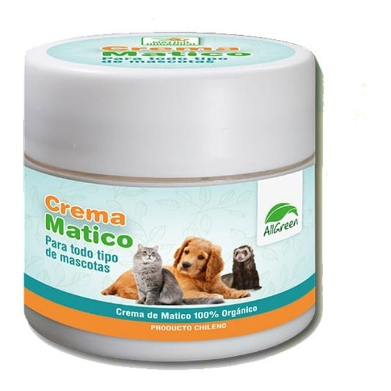 Crema De Matico Orgánico Para Mascotas Allgreen 60ml