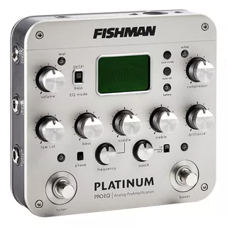 Pedal De Guitarra Pré-amplificador Fishman Pro-plt-201 Platinum Prateado