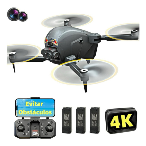 Dron 4k Cámara Con Evitación De Obstáculo 45mins Profesional