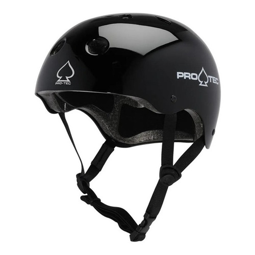 Casco Bici Pro Tec The Classic Bmx - Skate Style -full Salas Color Negro gloss Talle M