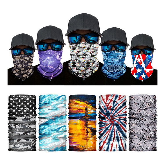 10pack Full - Bandana Máscara, Buf.anda, Moto, Ciclismo, Sol