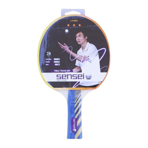 Paleta Ping Pong 3 Estrellas Sensei® - Tenis De Mesa