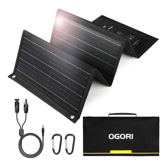 Cargador Panel Solar Plegable Portátil 50w Generador Solar