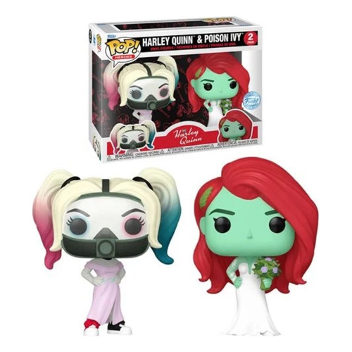 Funko Pop Harley Quinn And Poison Ivy Wedding - Dc 2pack