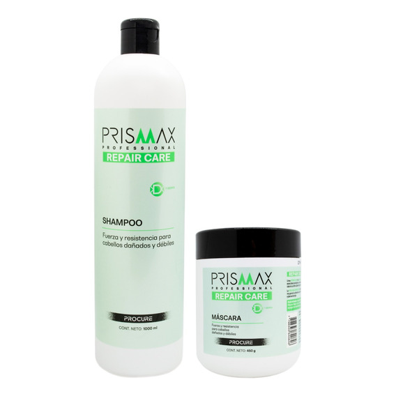 Prismax Repair Care Shampoo + Máscara Pelo Dañado Grande 6c