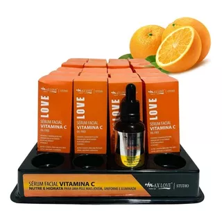 Display 24 Und + Provador Sérum Facial Vitamina C Max Love