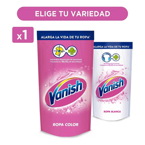 Vanish Quitamanchas Líquido Recarga 800 Ml - Variedades