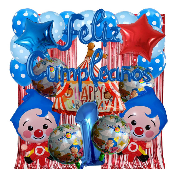 Sets De Globos Payasito Plim Plim Fiestas Globos Plim Plim