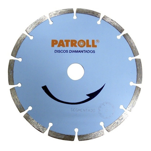 Disco Segmentado Diamantado Widia Patroll De Aliafor 178mm 7 Color Gris