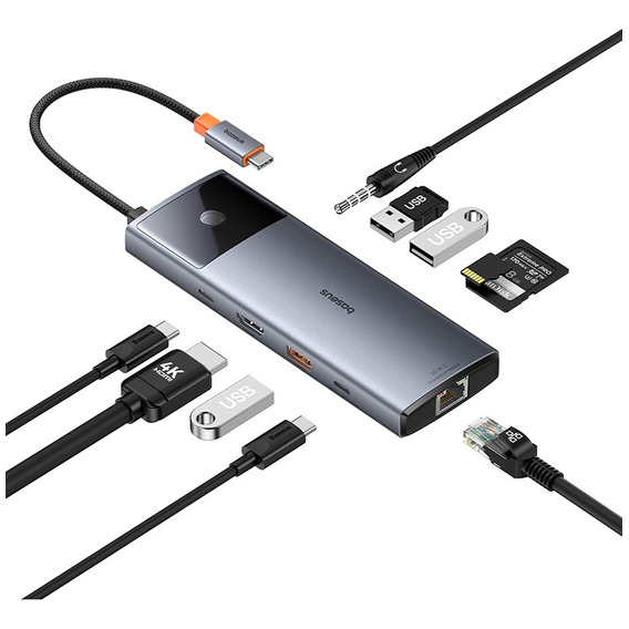 Baseus Adaptador Usb C Hub Tipo C 11 En 1 Multipuerto Usb Sd