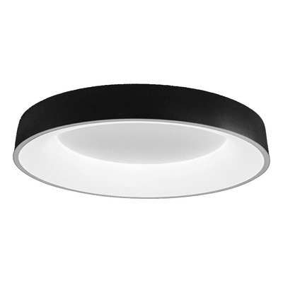 Plafon Led Nbagel Negro 80w Dimerizable Moderno Vk