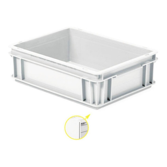 Caja Con Tapa 40x30x12 Cm Blanca Ideal Fermentación Masa