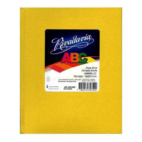 Cuaderno Rivadavia Abc X 48 Hojas (amarillo